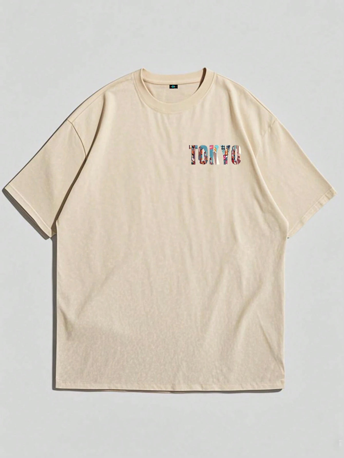 SXV TOKYO English Slogan & Tokyo Element Print Short Sleeve T-Shirt