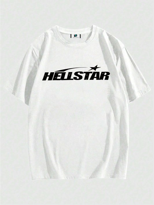 SXV 'HELLSTAR’ Printed Cool Aesthetic Oversized Baggy T-shirt