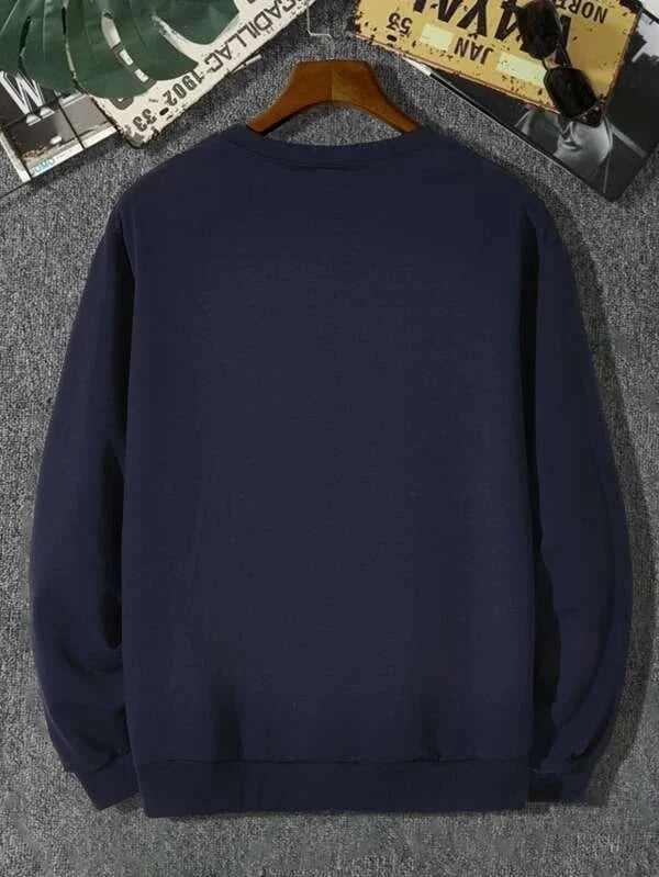 SXV 'Chicago usa’ Printed Cool Aesthetic Drop Shoulder Oversized Sweatshirt