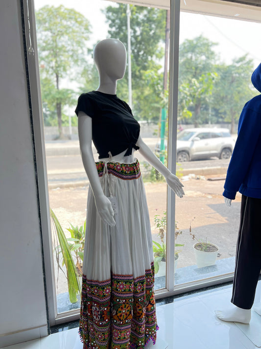 SXV cotton chaniya with top combo for boho look (limited edition)fully stitched