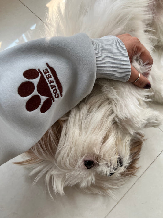 SXV customised ur pet name paw embroidered Hoodie 450 Gsm