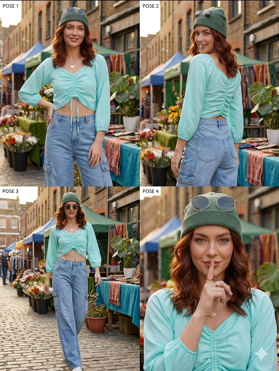 SXV Ruched Pullover Crop Top