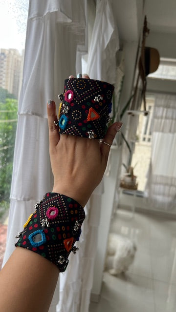 fabric mirrorwork kadas