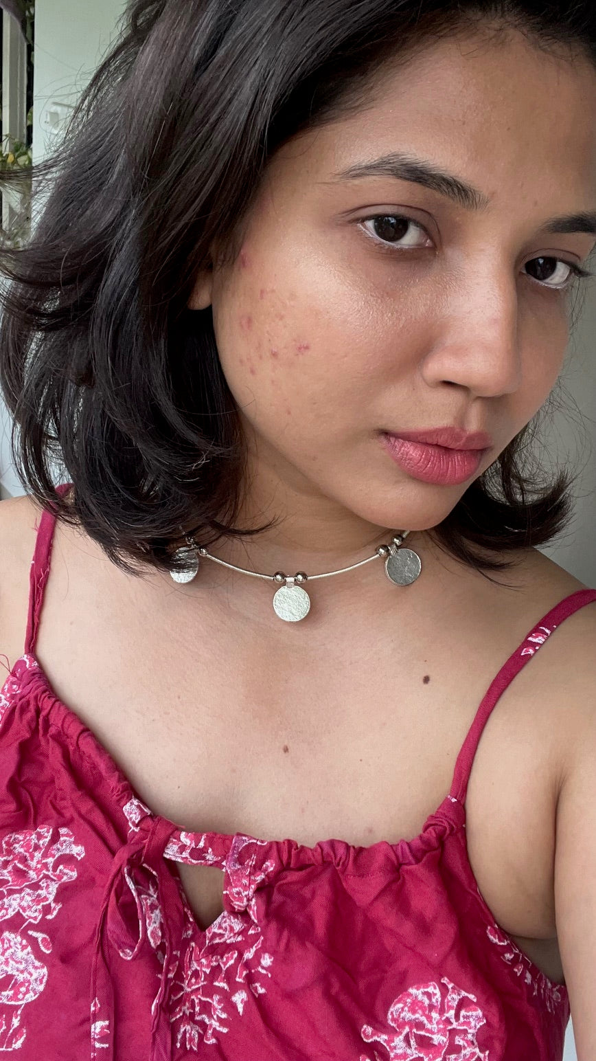 silver designer coins style choker necklace