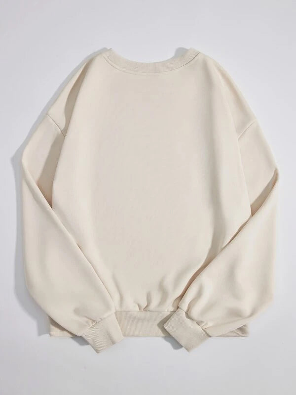 SXV 'Florida Sunshine State’ Printed Cool Aesthetic Drop Shoulder Oversized Sweatshirt