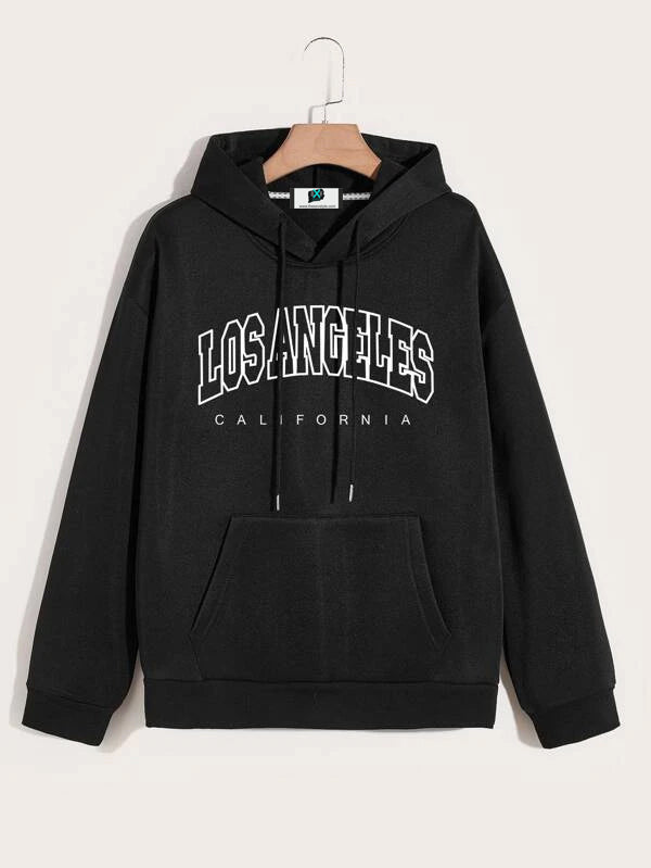 SXV 'LOS ANGELES’ Printed Cool Aesthetic Sweatshirt Hoodie