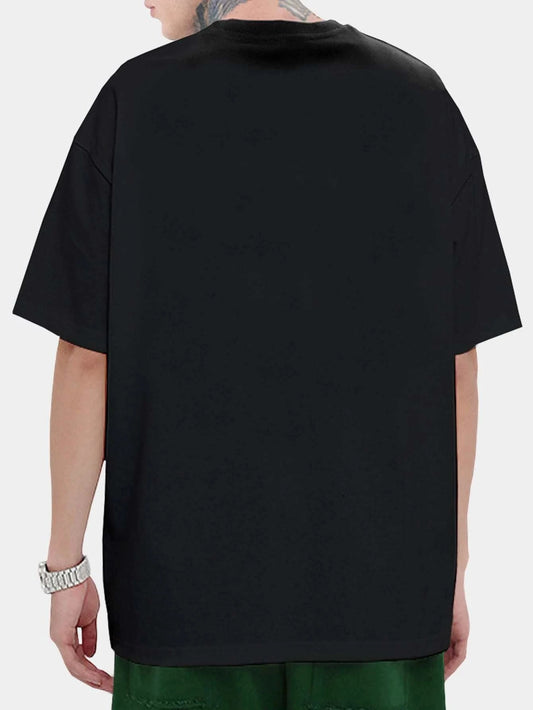 SXV 'Afterimage cosmic speed’ Printed Cool Aesthetic Oversized T-shirt