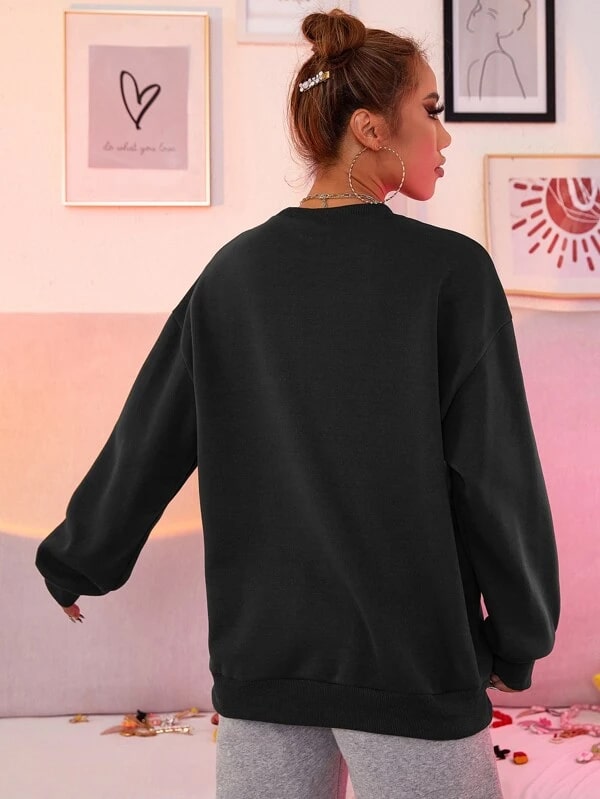 SXV 'CALIFORNIA WEST COAST’ Printed Cool Aesthetic Drop Shoulder Oversized Sweatshirt