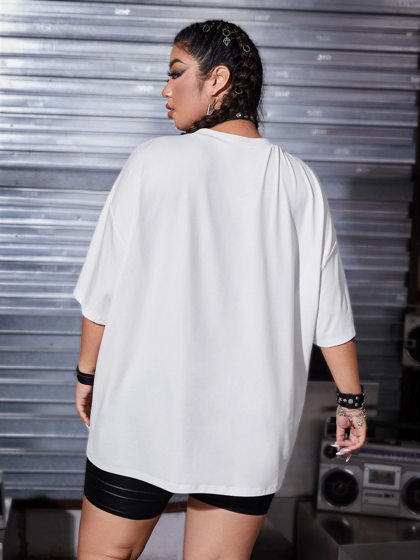 SXV 'Dump Him’ Printed Cool Aesthetic Oversized T-shirt