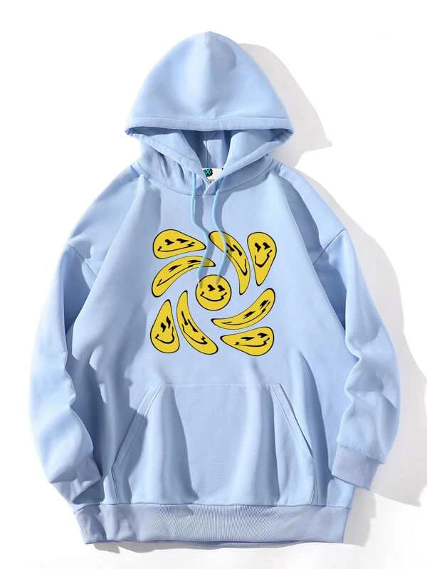 Yellow Donut Of Doughnut Hoodie Printed Hoodie Blue Donut Hoodie