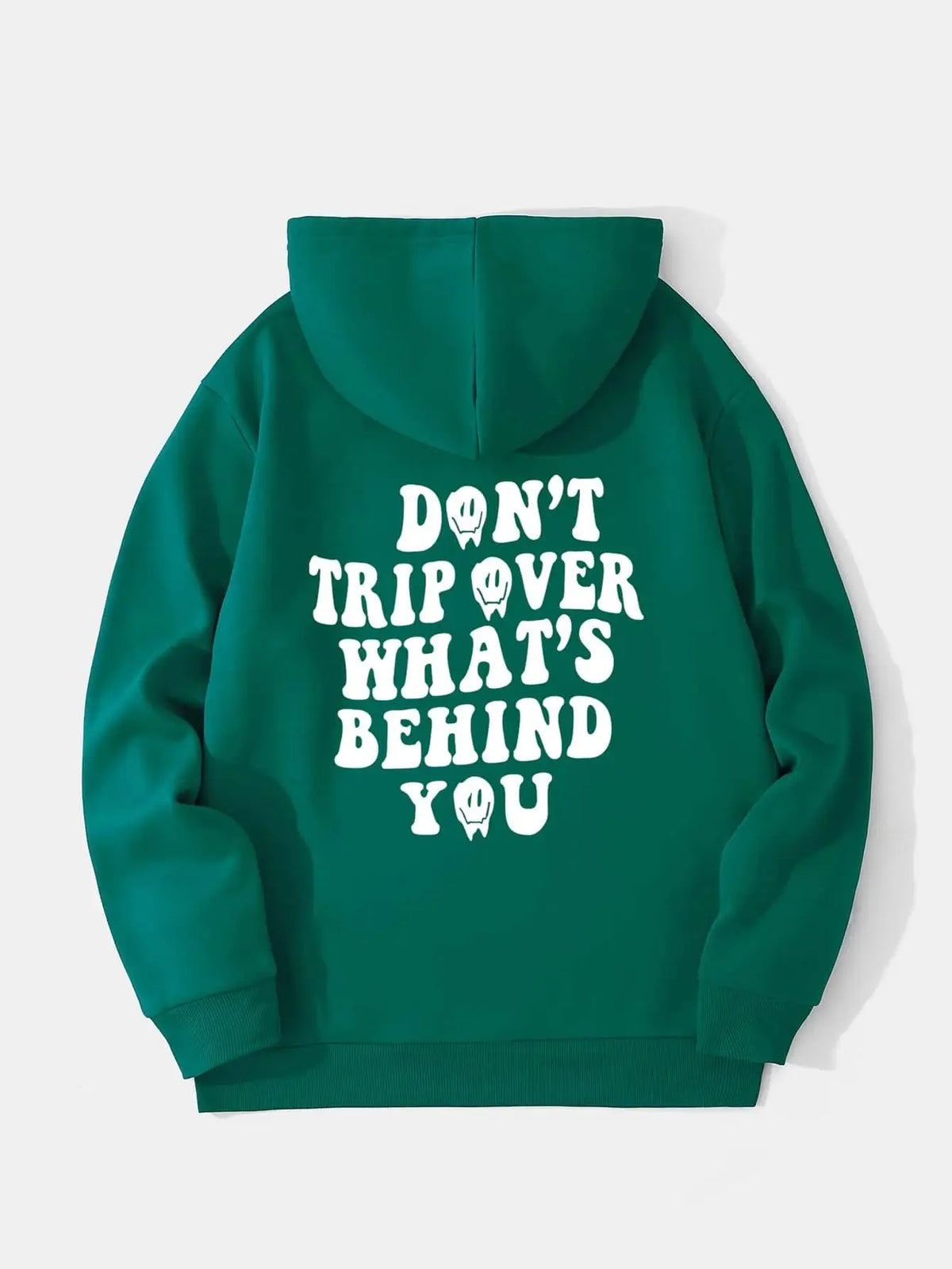 SXV 'Dont Trip Over What's Behind You’ Printed Cool Aesthetic Sweatshirt Hoodie