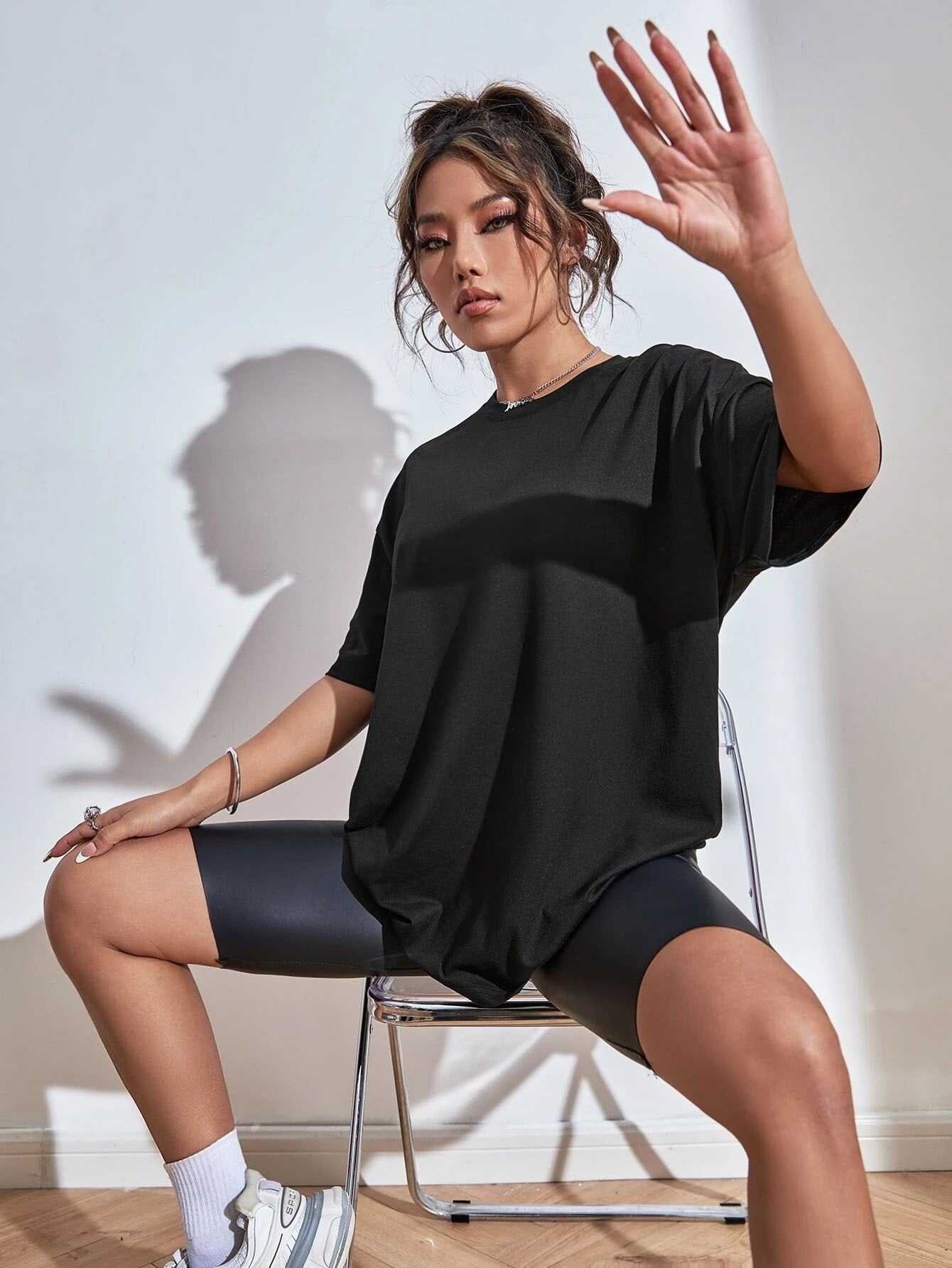 SXV 'Never Never Never Never’ Printed Cool Aesthetic Oversized T-shirt