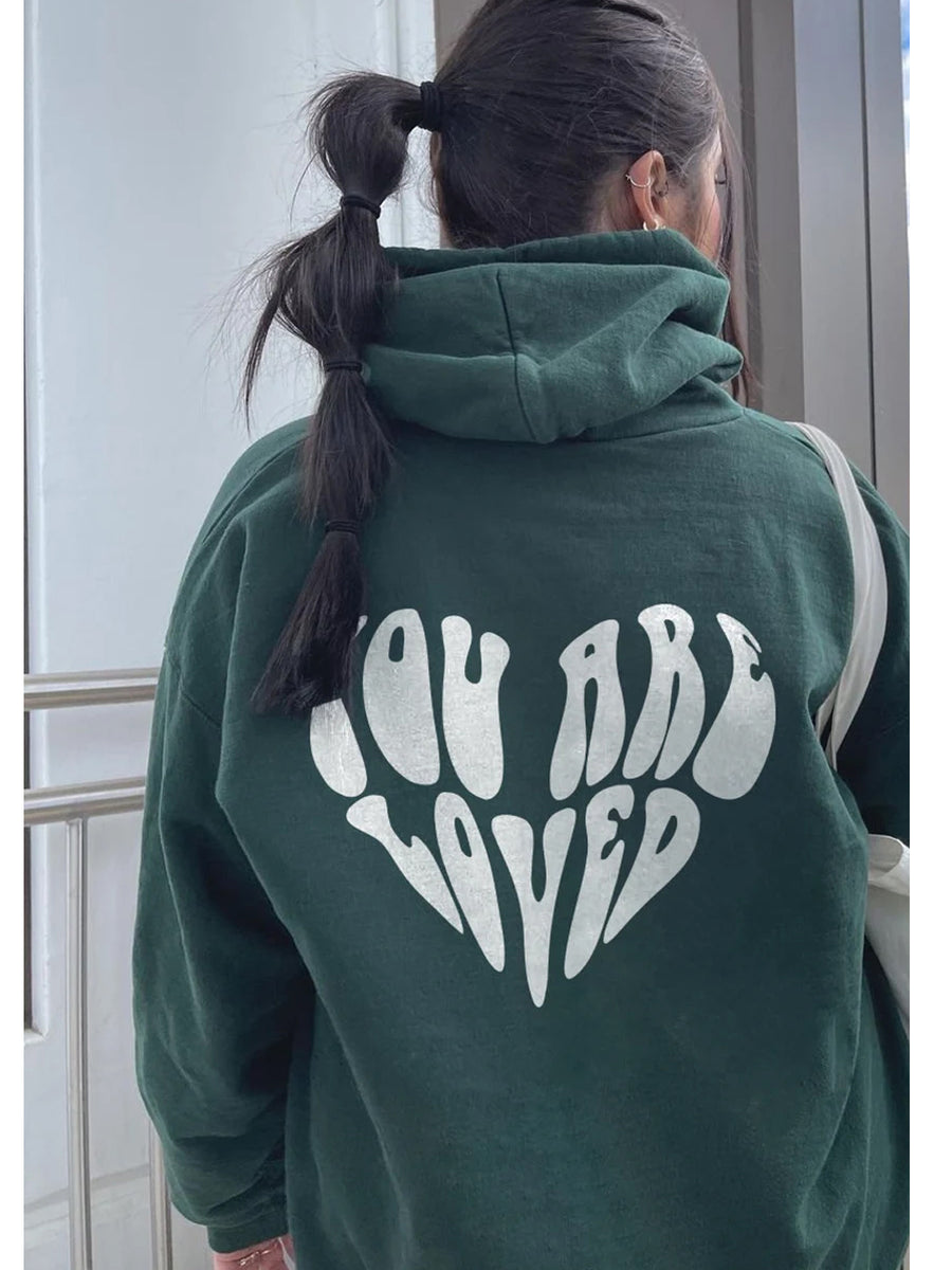 SXV 'BIG HEART' Printed Cool Aesthetic Sweatshirt Hoodie