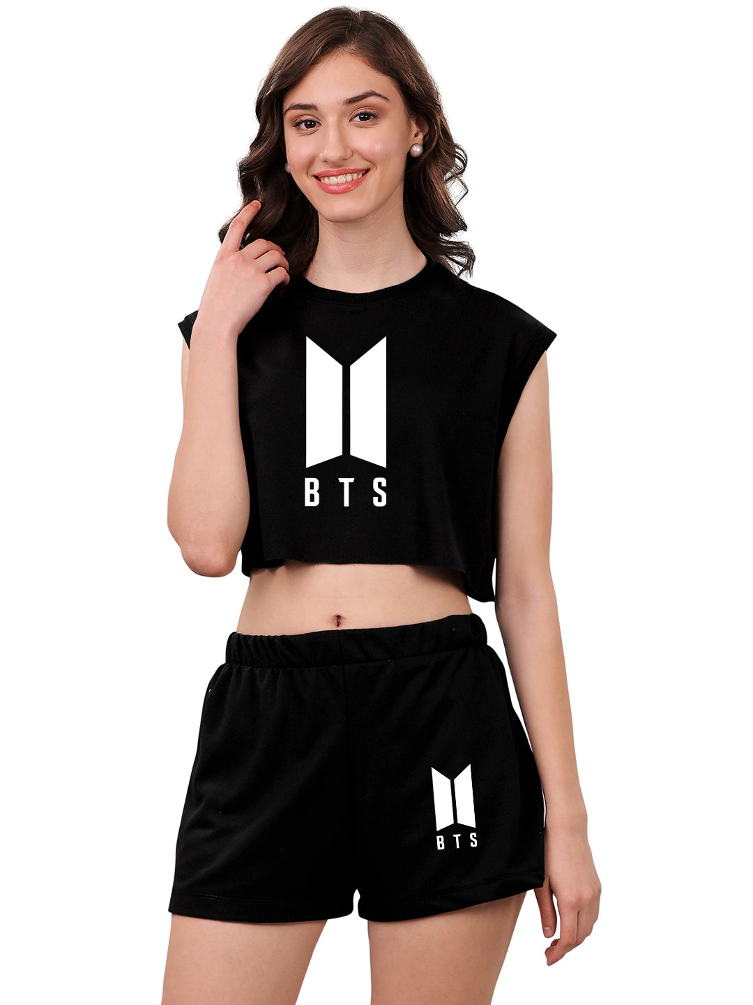 SXV Black Short with Top BTS Coords Set – SXVSTYLE