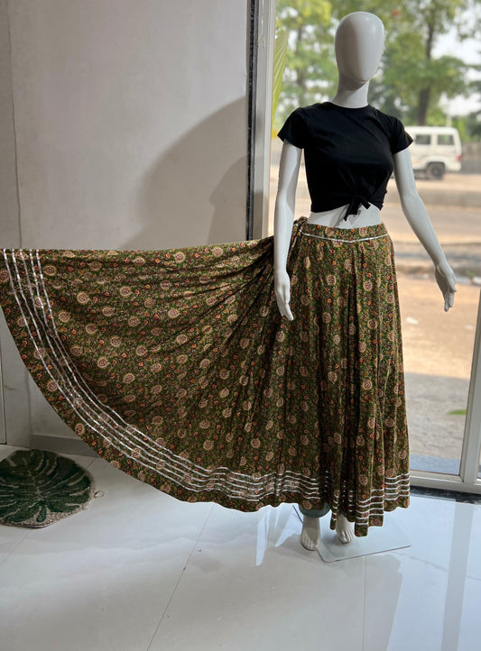 SXV  cotton chaniya with top combo for boho look (limited edition)fully stitched