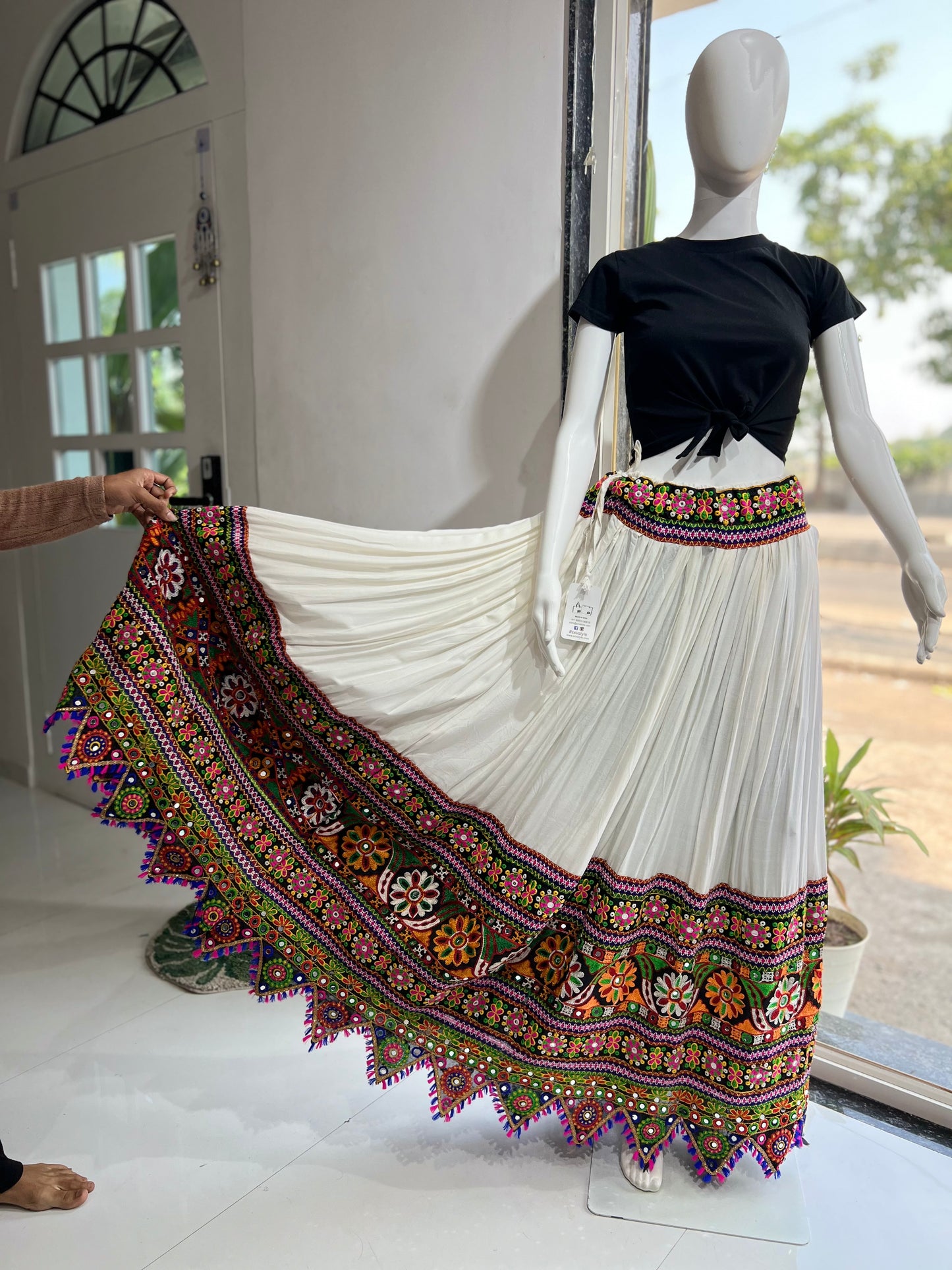 SXV  cotton chaniya with top combo for boho look (limited edition)fully stitched