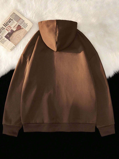 SXV LUXE Premium Quality 3D Printed Brown Hoodie