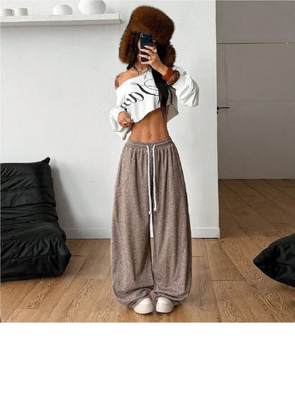 SXV Winter Going Out Streetwear Rave Cowgirl Sportswear Casual Music Festival Graphics Cropped Over Size Asymmetrical Neck Off Shoulder White Long Sleeve T-Shirt