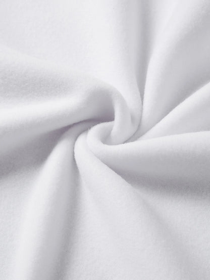 SXV Letter Graphic Thermal Lined Sweatshirt Pullover Fall Outfit