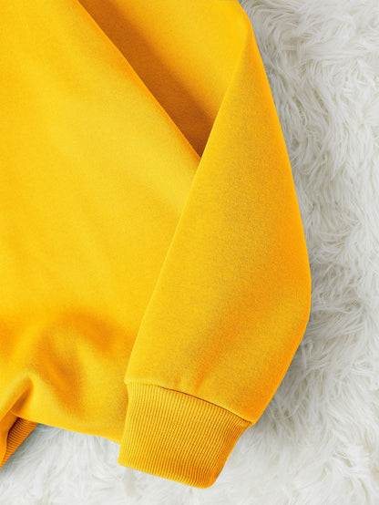 SXV Floral And Eyes Print Thermal Lined Sweatshirt,Long Sleeve Tops Fall Cloth For Women