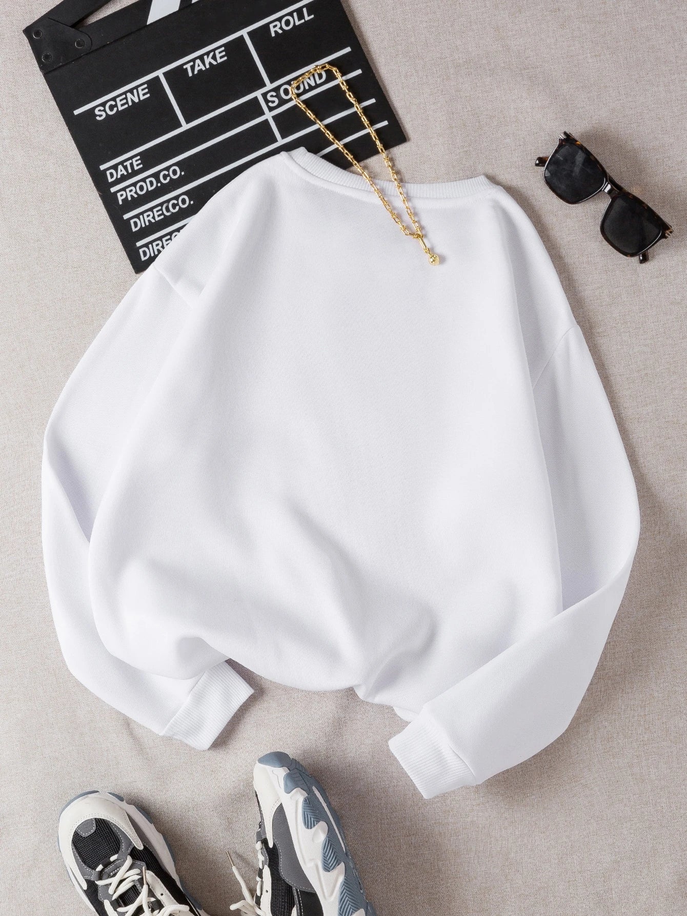 SXV Letter Graphic Thermal Lined Sweatshirt Pullover Fall Outfit