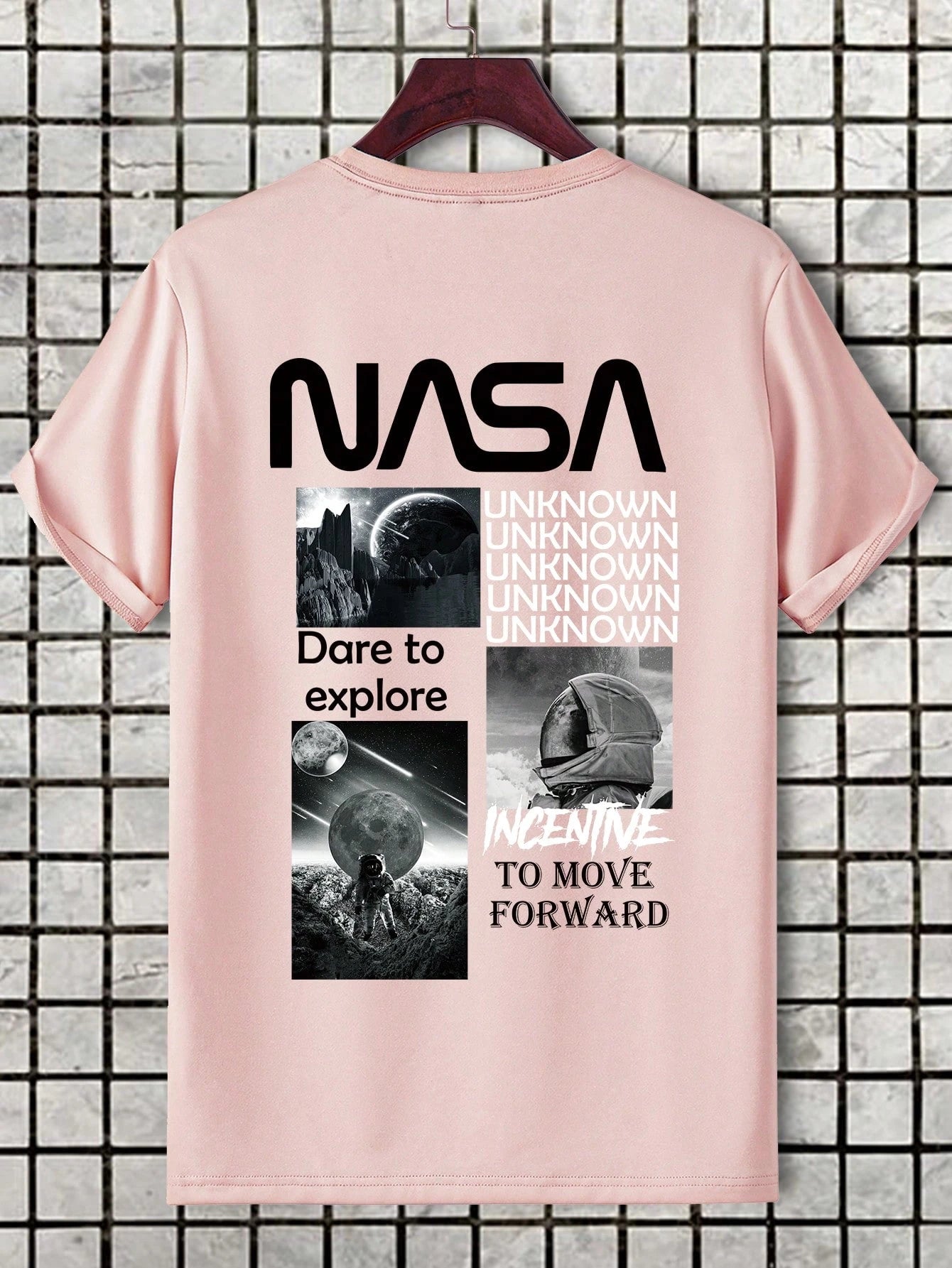 SXV Men Astronaut & Letter Graphic Tee