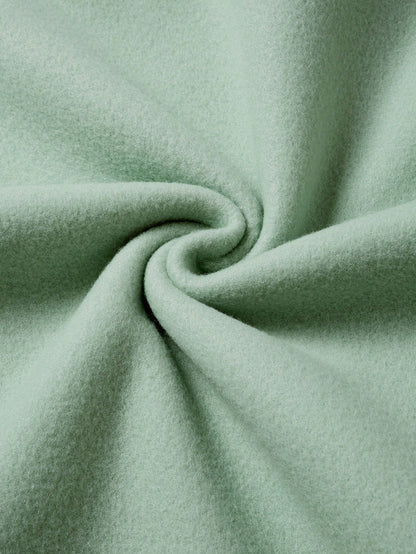 SXV Letter & Floral Print Thermal Pullover