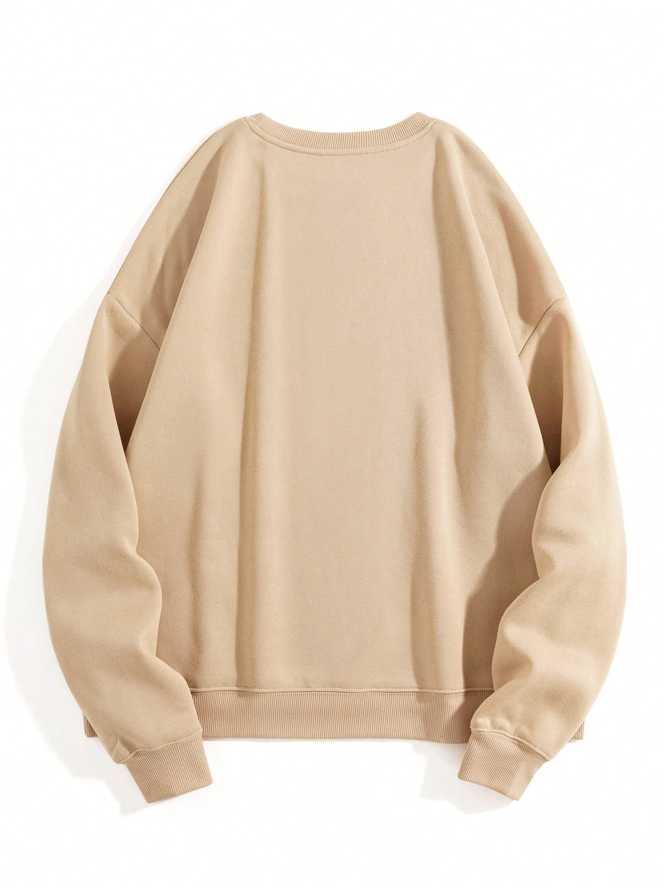 SXV  'be you’ Printed Cool Aesthetic Drop Shoulder Oversized Baggy Sweatshirt