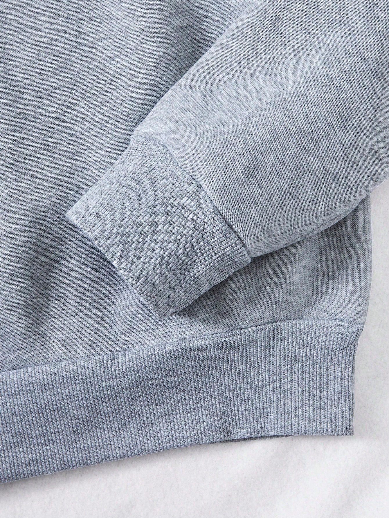 SXV touch my coffee Cartoon & Slogan Graphic Drop Shoulder Sweatshirt