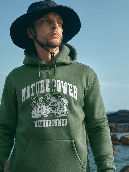 SXV 'NATURE POWER’ Printed Cool Aesthetic Sweatshirt Hoodie