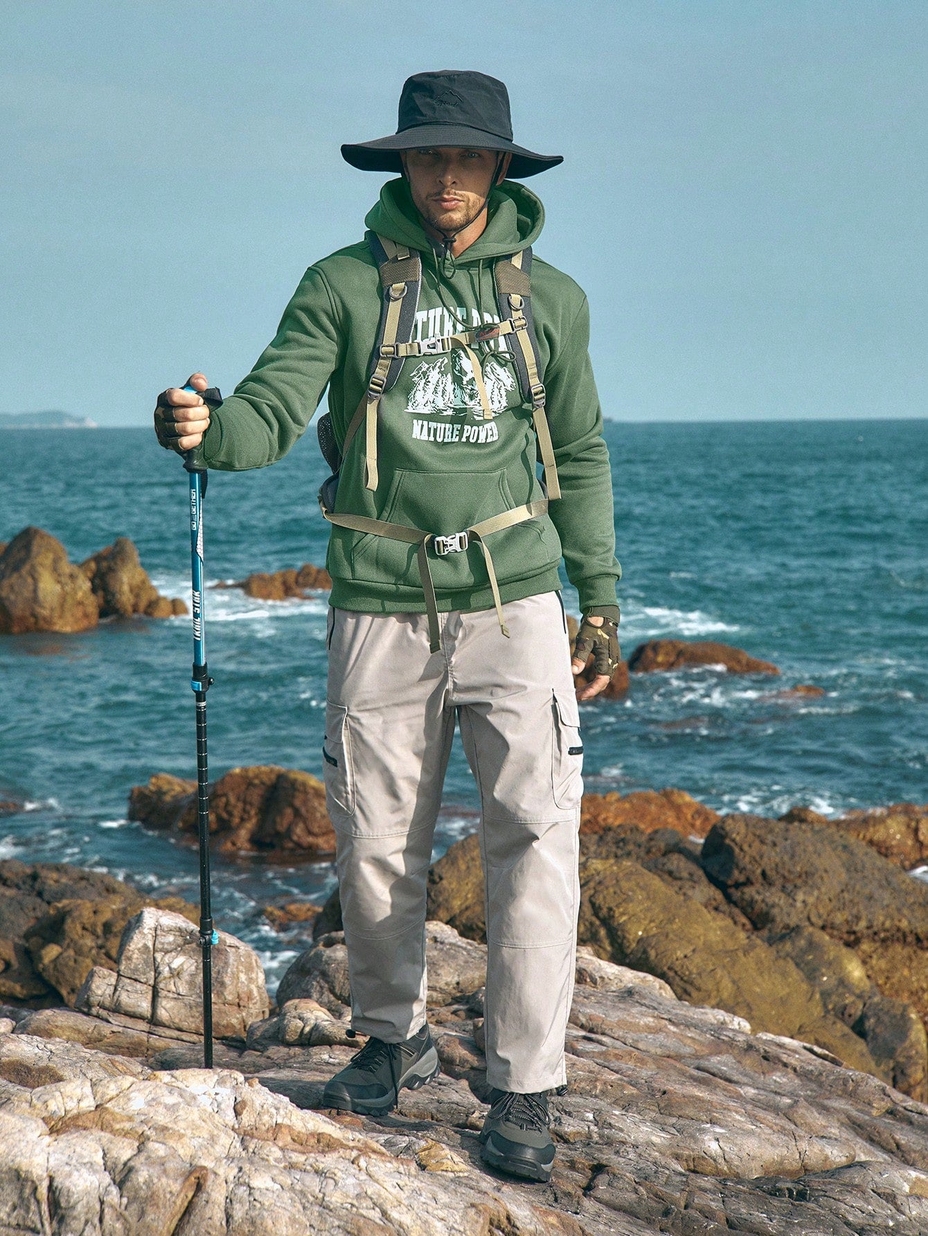 SXV 'NATURE POWER’ Printed Cool Aesthetic Sweatshirt Hoodie