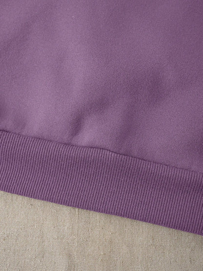 SXV Cicago Letter Graphic Thermal Lined Sweatshirt,Long Sleeve Tops Fall Cloth For Women