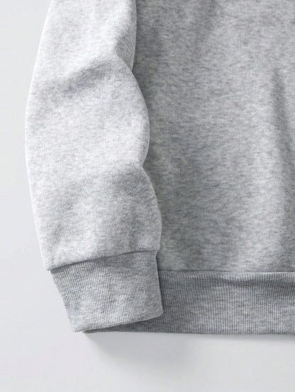 SXV STYLE Solid Plain Half Zipper Collared Sweatshirt for Men