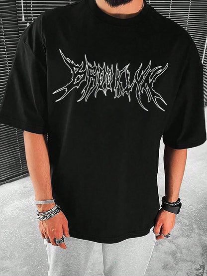 SXV 'brooklyn’ Printed Cool Aesthetic Oversized Baggy T-shirt