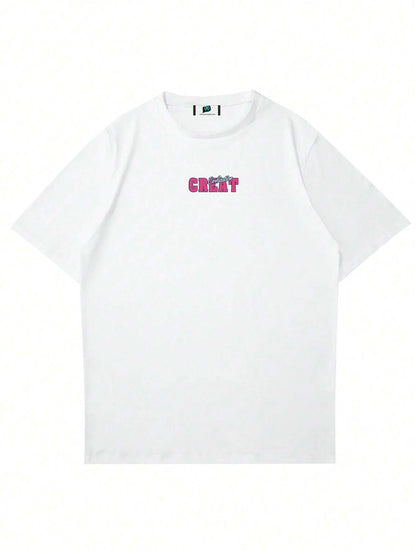 SXV  'CREAT 30’ Printed Cool Aesthetic Oversized Baggy T-shirt