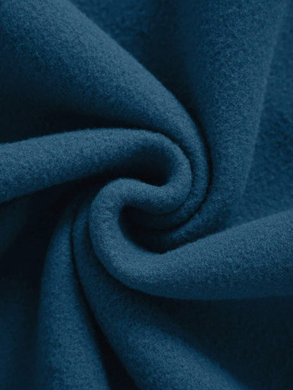 SXV Letter & Floral Print Thermal Pullover