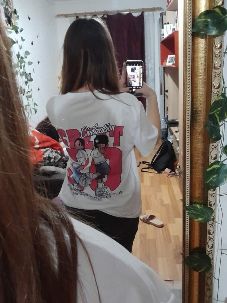 SXV  'CREAT 30’ Printed Cool Aesthetic Oversized Baggy T-shirt