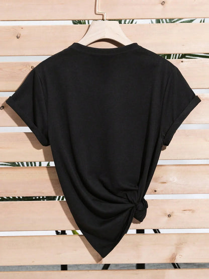 SXV  'Solid Plain’ Cool Aesthetic Regular T-shirt