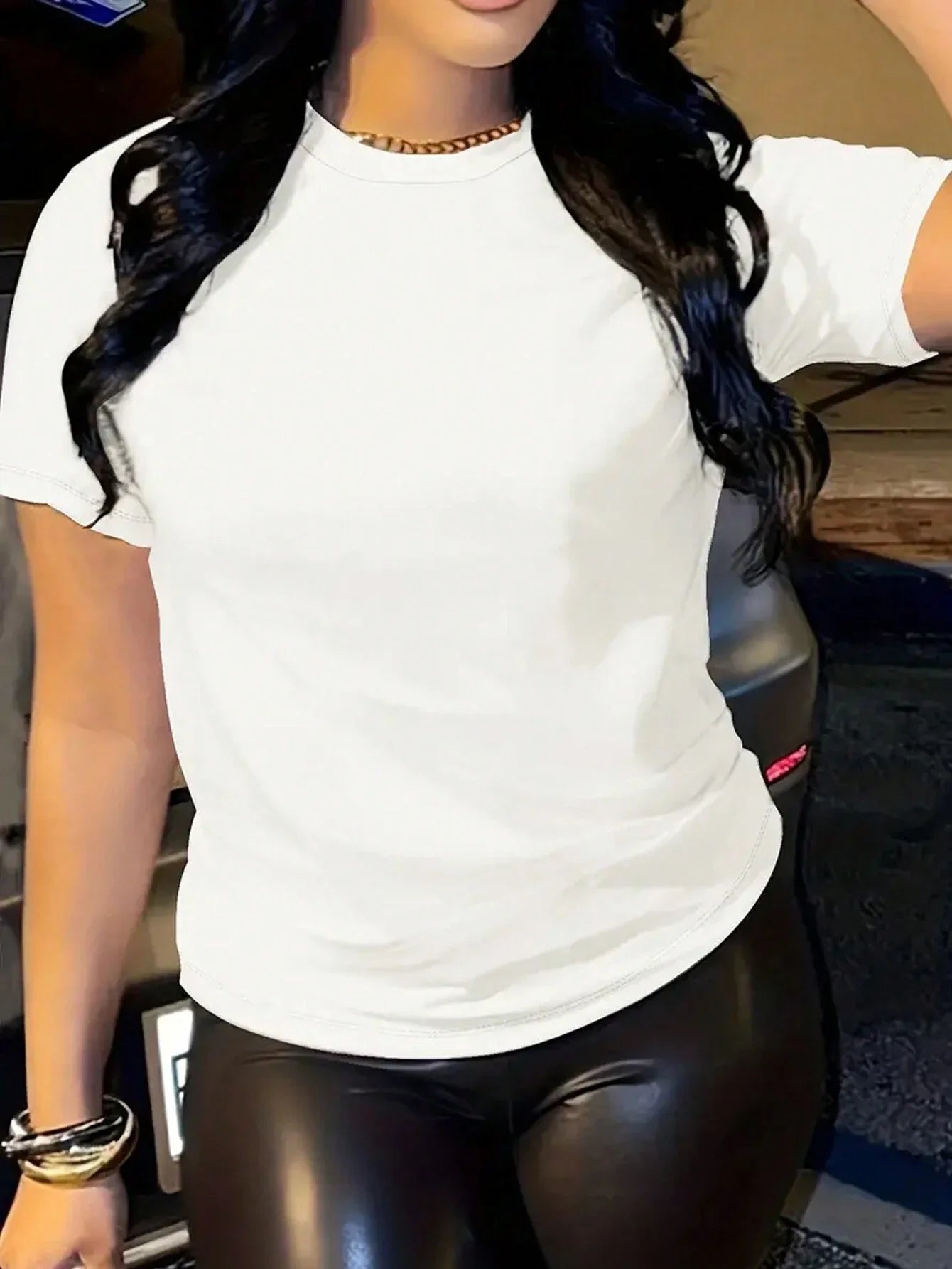 SXV  'Solid Plain’ Cool Aesthetic Regular T-shirt