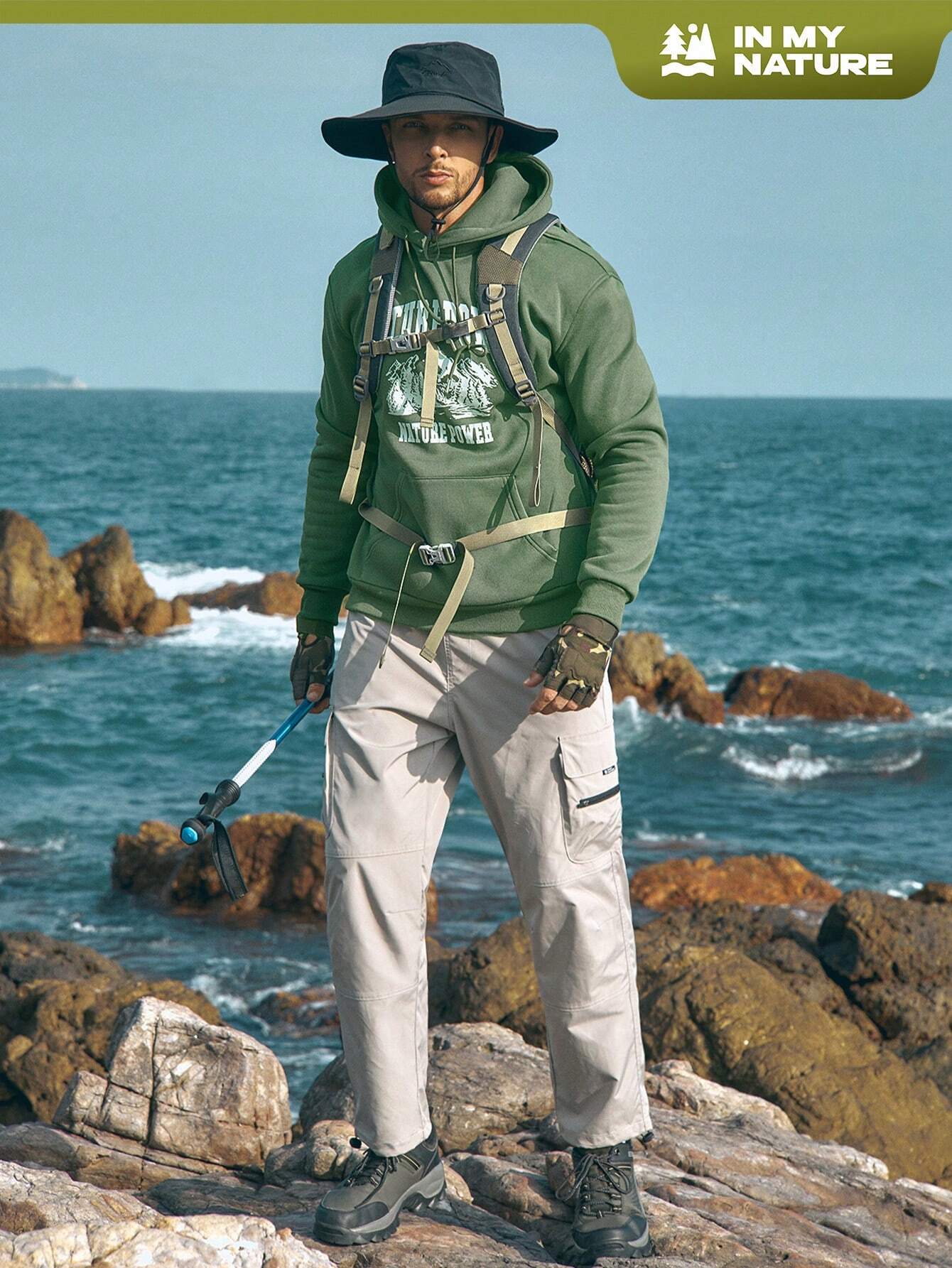 SXV 'NATURE POWER’ Printed Cool Aesthetic Sweatshirt Hoodie