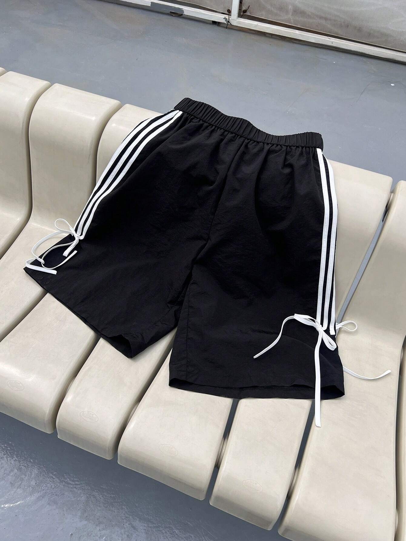 SXV Women Fashionable Summer Striped Bowknot Shorts For Casual Occasions