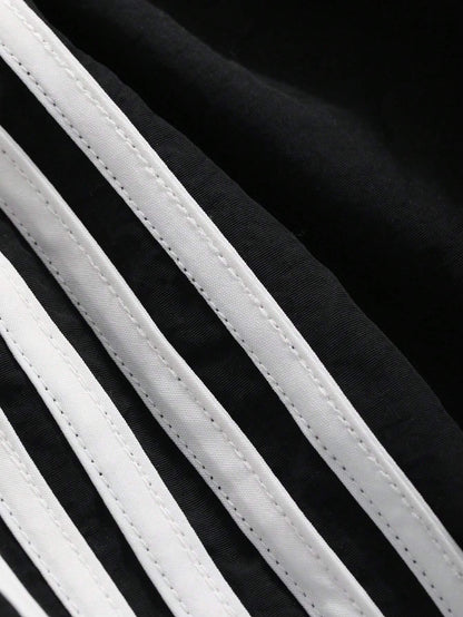 SXV Women Fashionable Summer Striped Bowknot Shorts For Casual Occasions