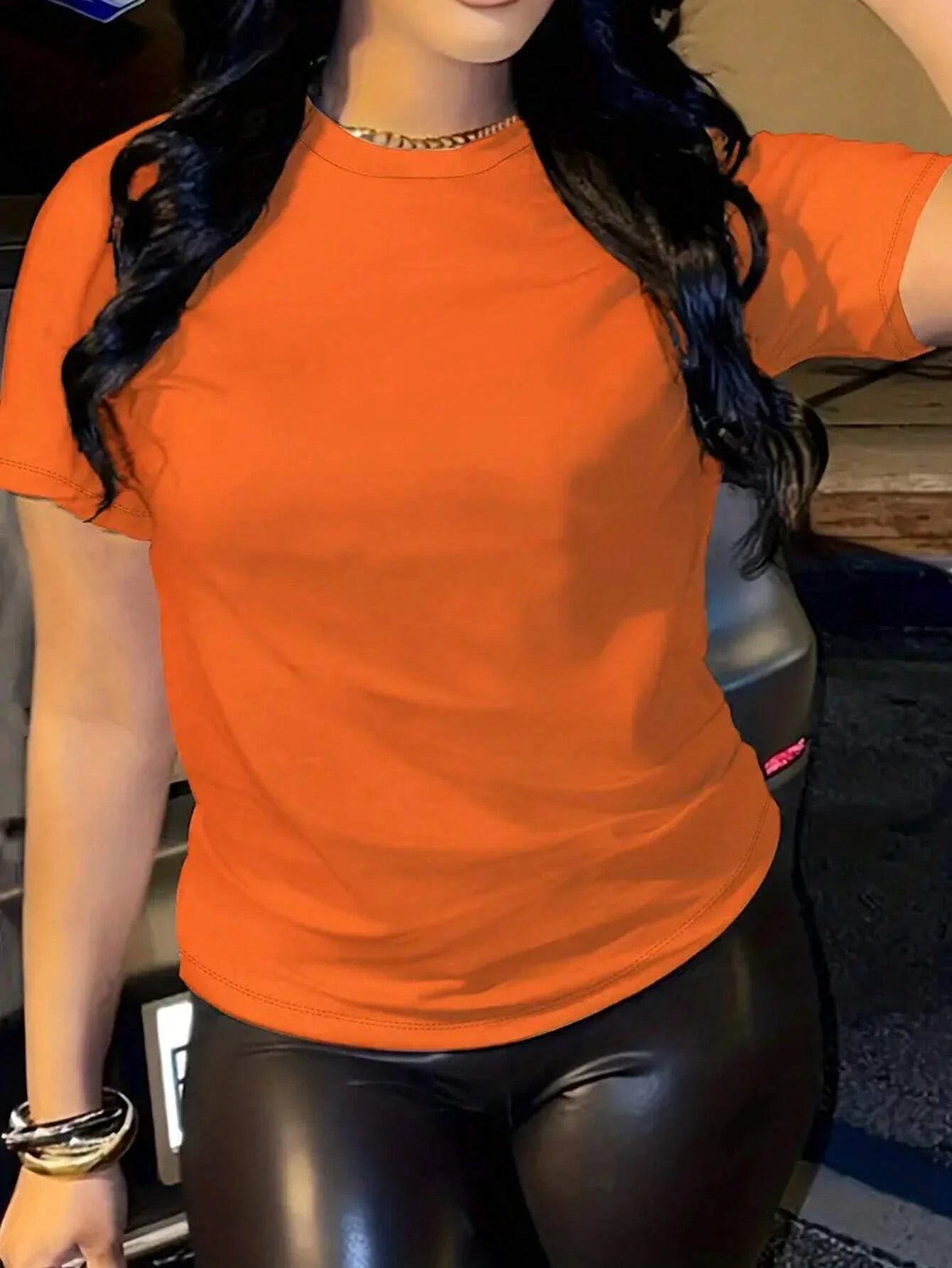 SXV  'Solid Plain’ Cool Aesthetic Regular T-shirt