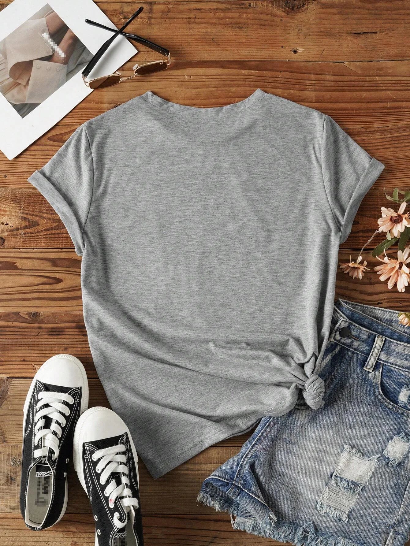 SXV  'Solid Plain’ Cool Aesthetic Regular T-shirt