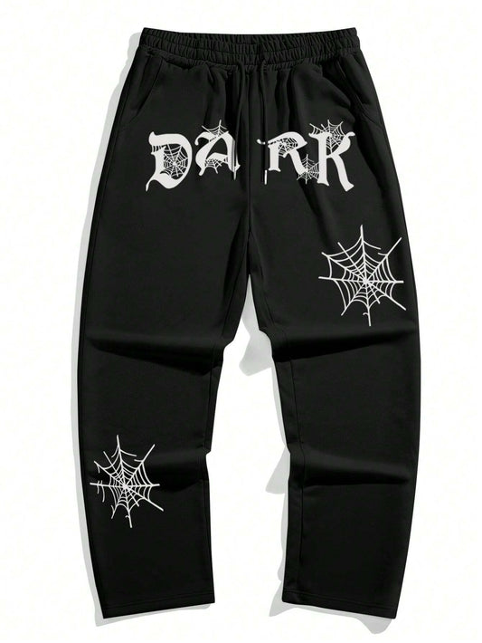 SXV DARK  Print Straight Leg Sweatpants