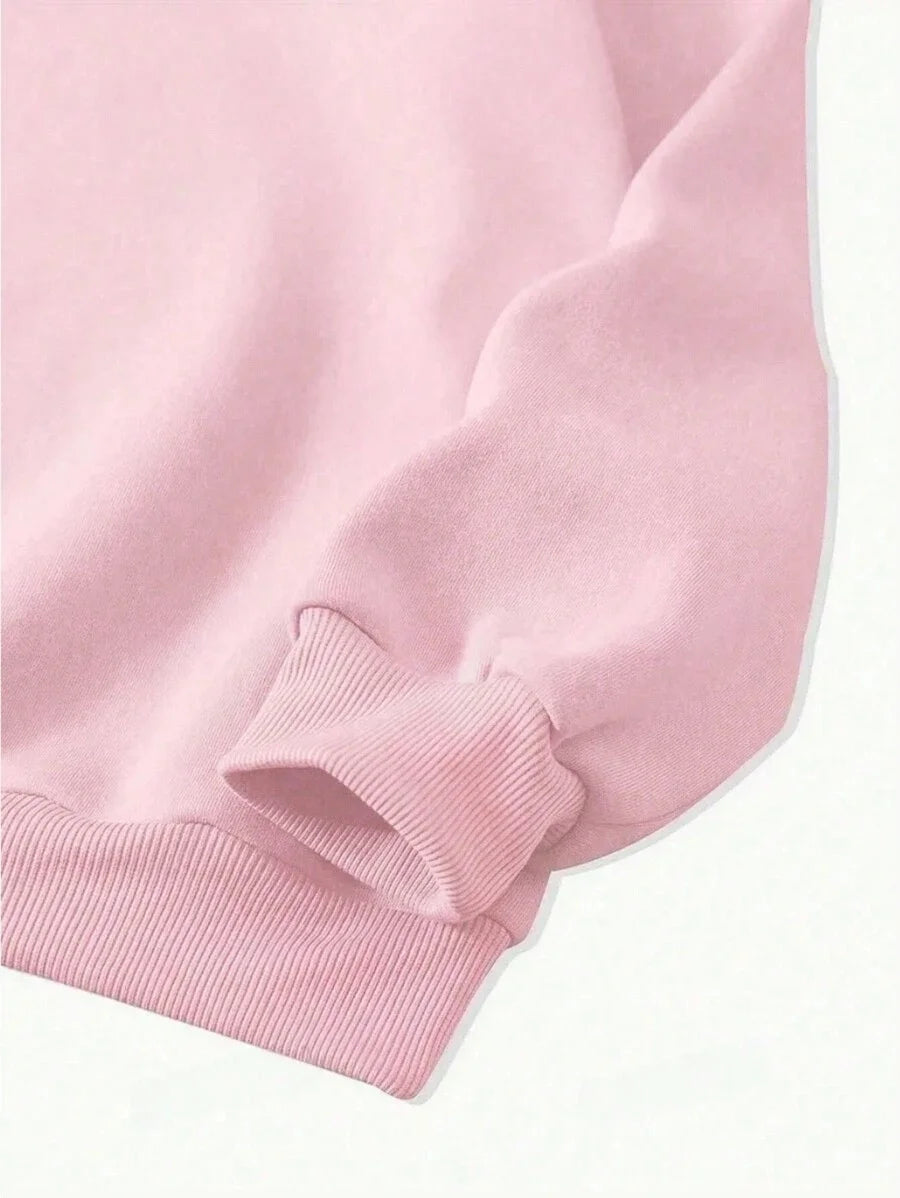 cherry on bow knot pink sweatshirt