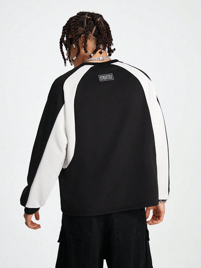 SXV Be Creative Men's Knitted Long Sleeve Pullover Sweatshirt