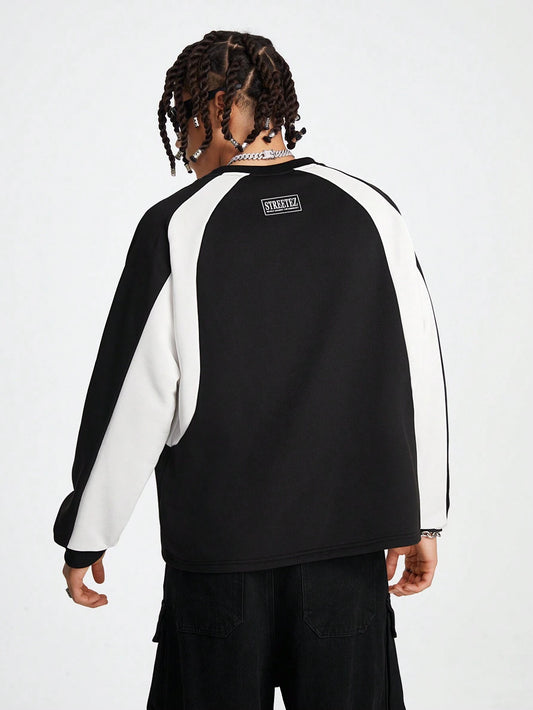 SXV Be Creative Men's Knitted Long Sleeve Pullover Sweatshirt