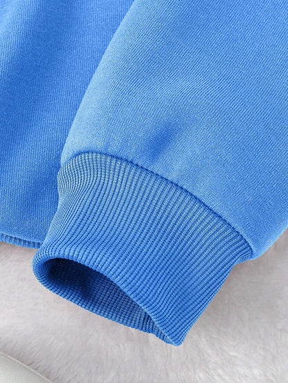 SXV Women's Casual Checkered Printed Fleece Sweatshirt