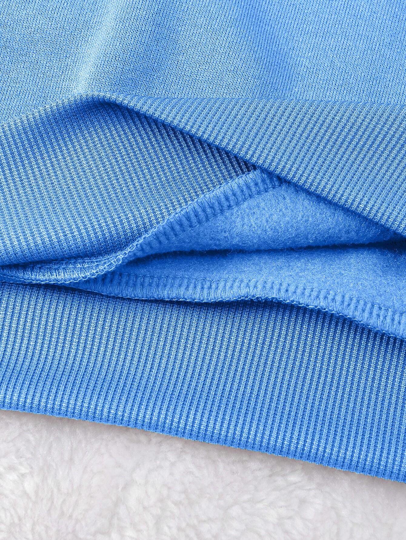 SXV Women's Casual Checkered Printed Fleece Sweatshirt